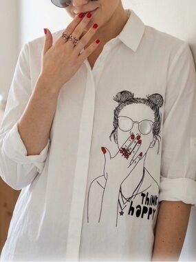 Zeta Otto Studio White Cotton Button-Down Long Sleeves Shirt Made in Italy
